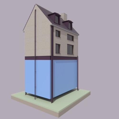 low poly house preview image